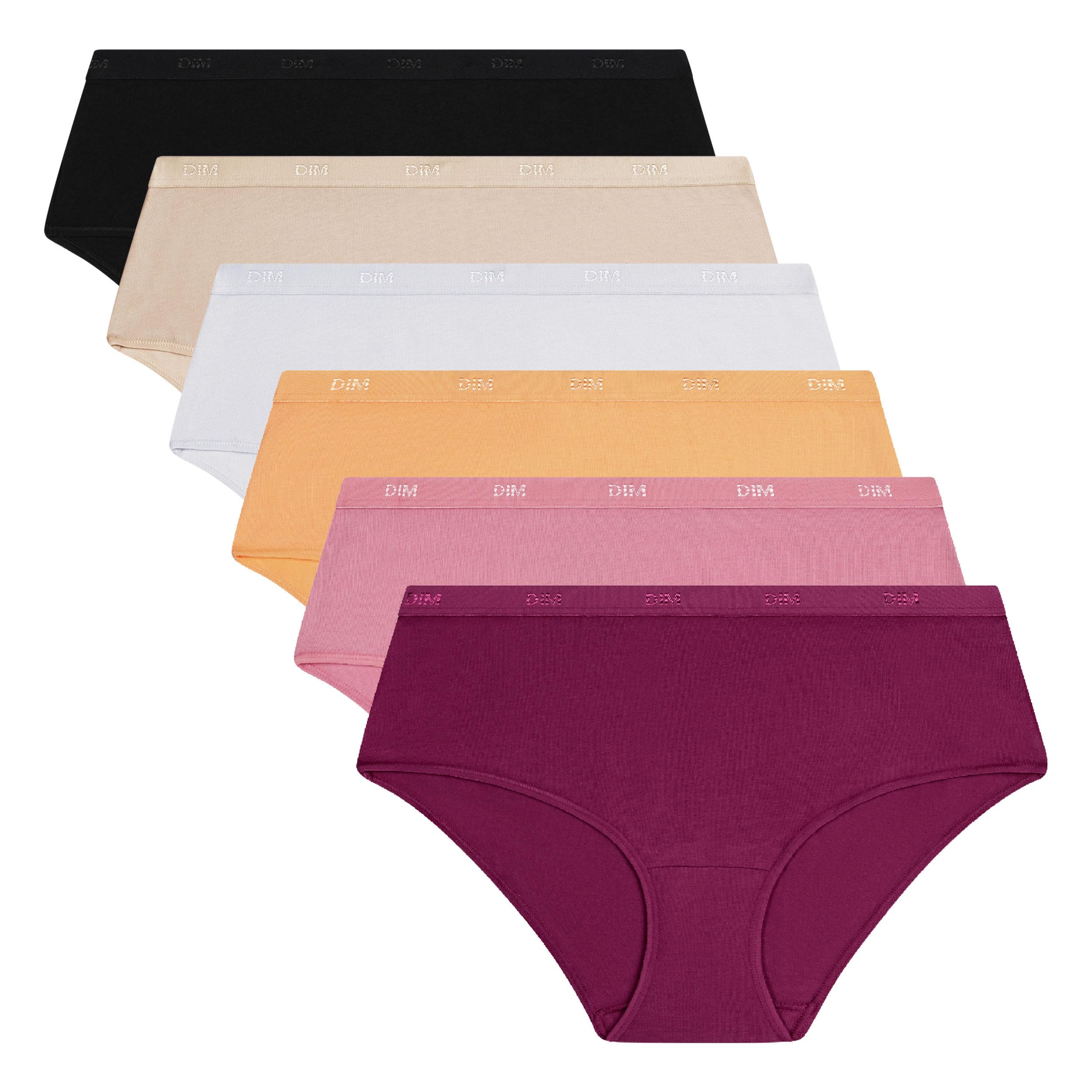 Dim Pockets Coton boxer donna 6 pack cotone multicolore