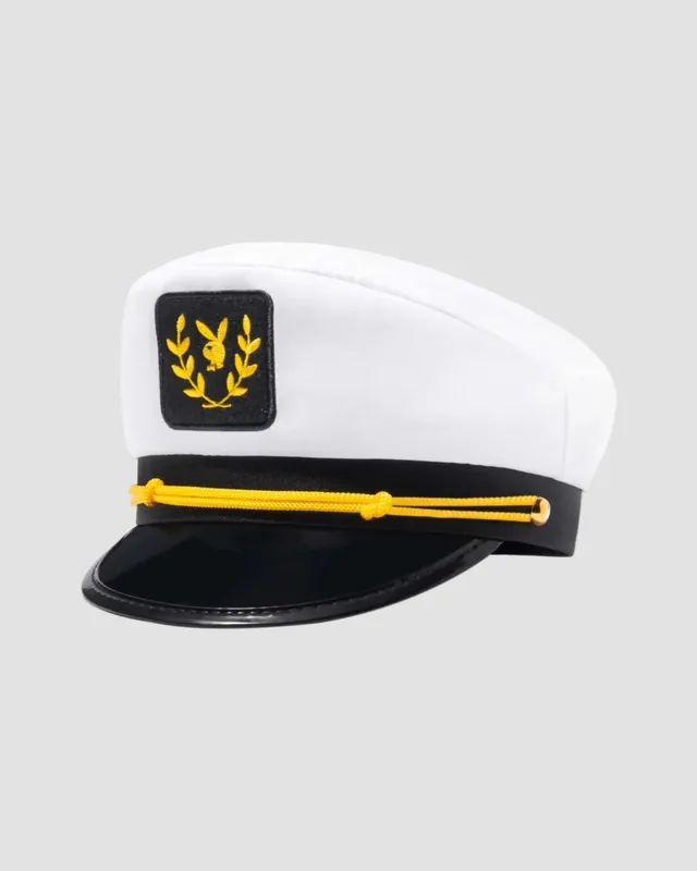 Playboy Captain's Hat cappello bianco taglia unica