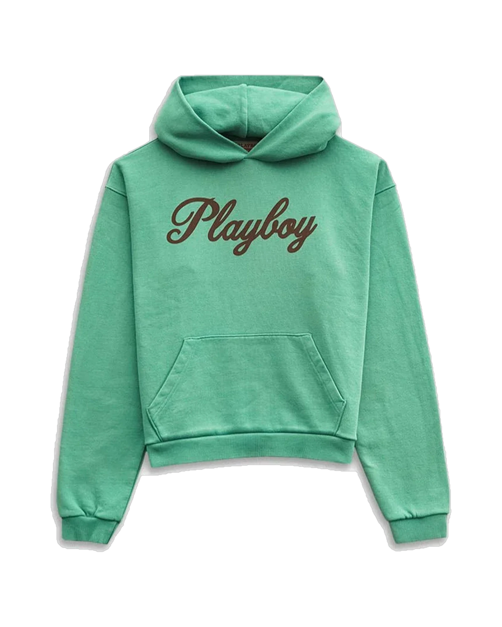 Playboy Retro 53 Hoodie felpa verde pile vintage