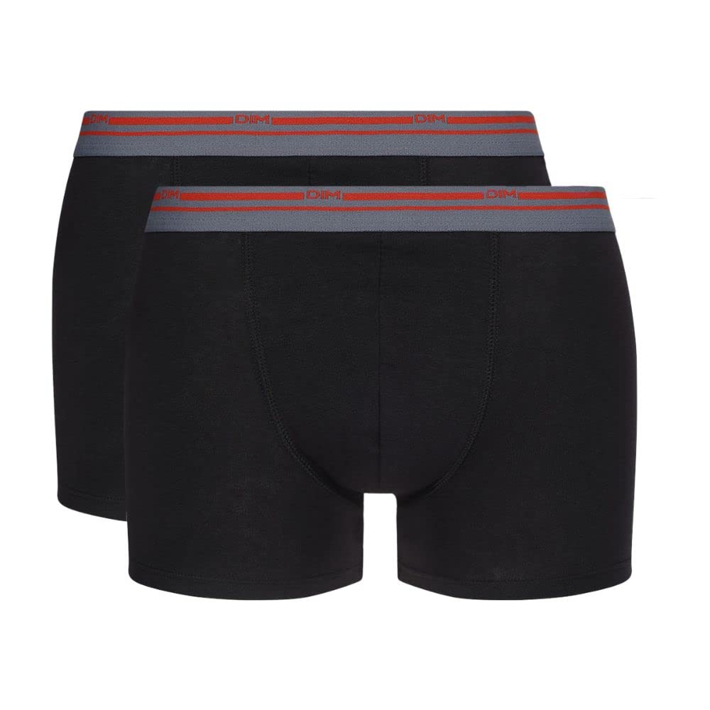 DIM Stretch Cotton Comfort boxer uomo x4 neri XL cotone