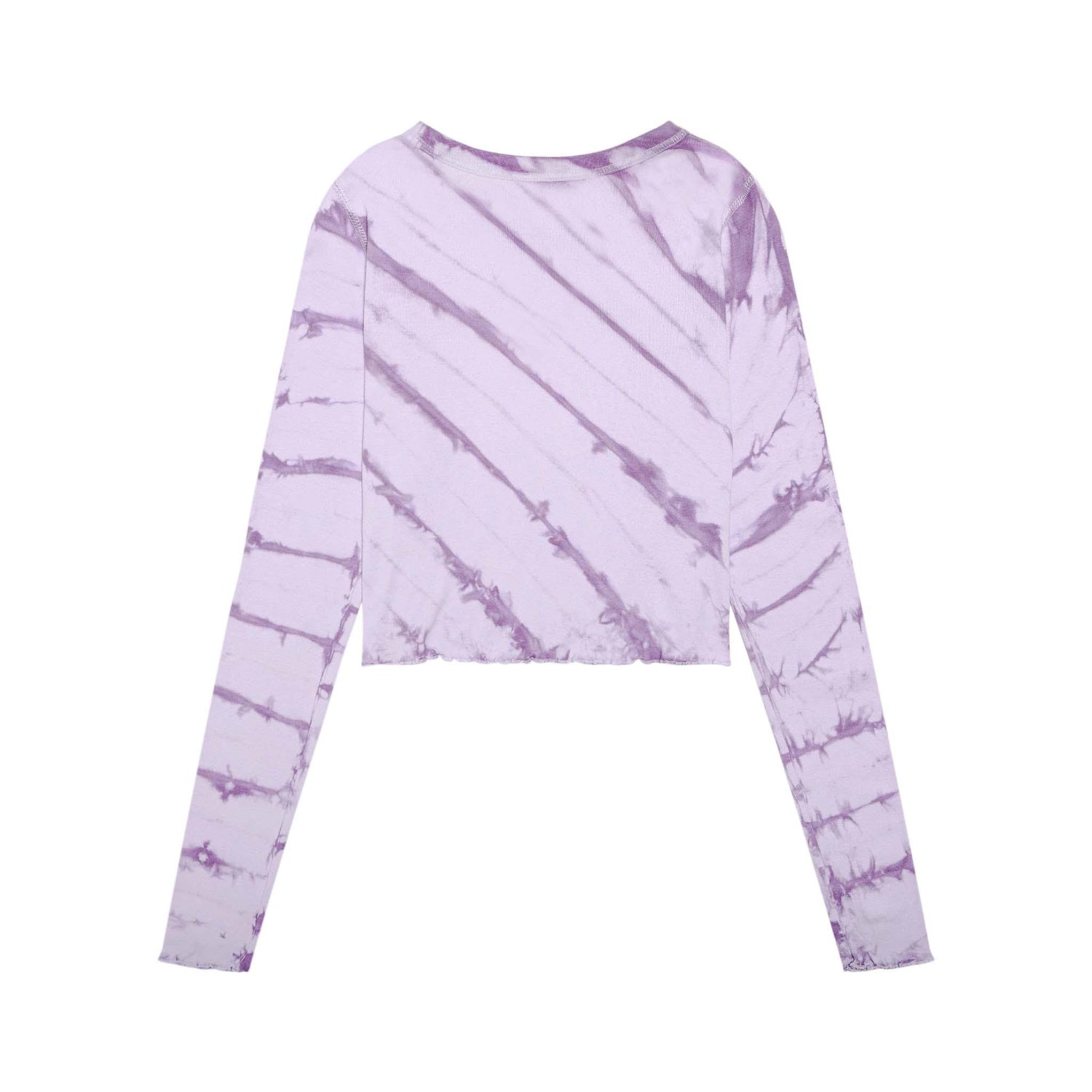 Playboy Contrast Stitch maglia maniche lunghe viola
