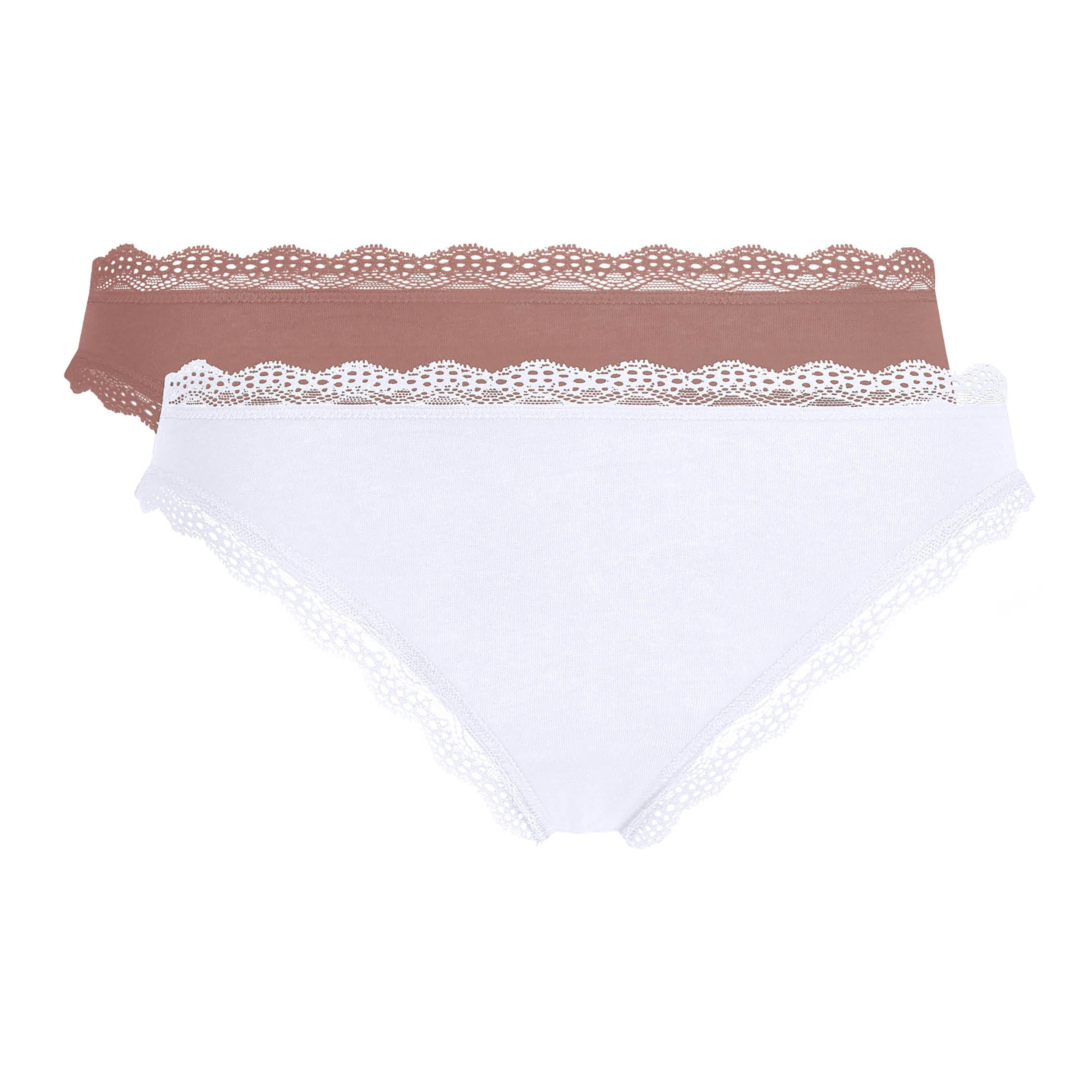 DIM slip cotone e pizzo vita classica traspirante