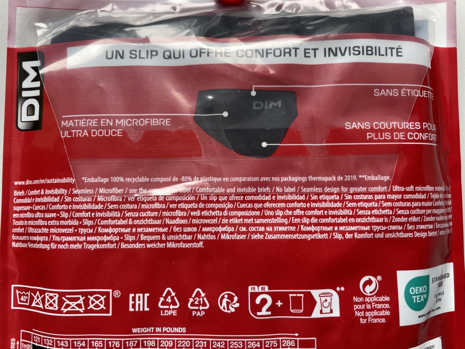 DIM Senza Cuciture Micro slip uomo x2 ultraleggeri