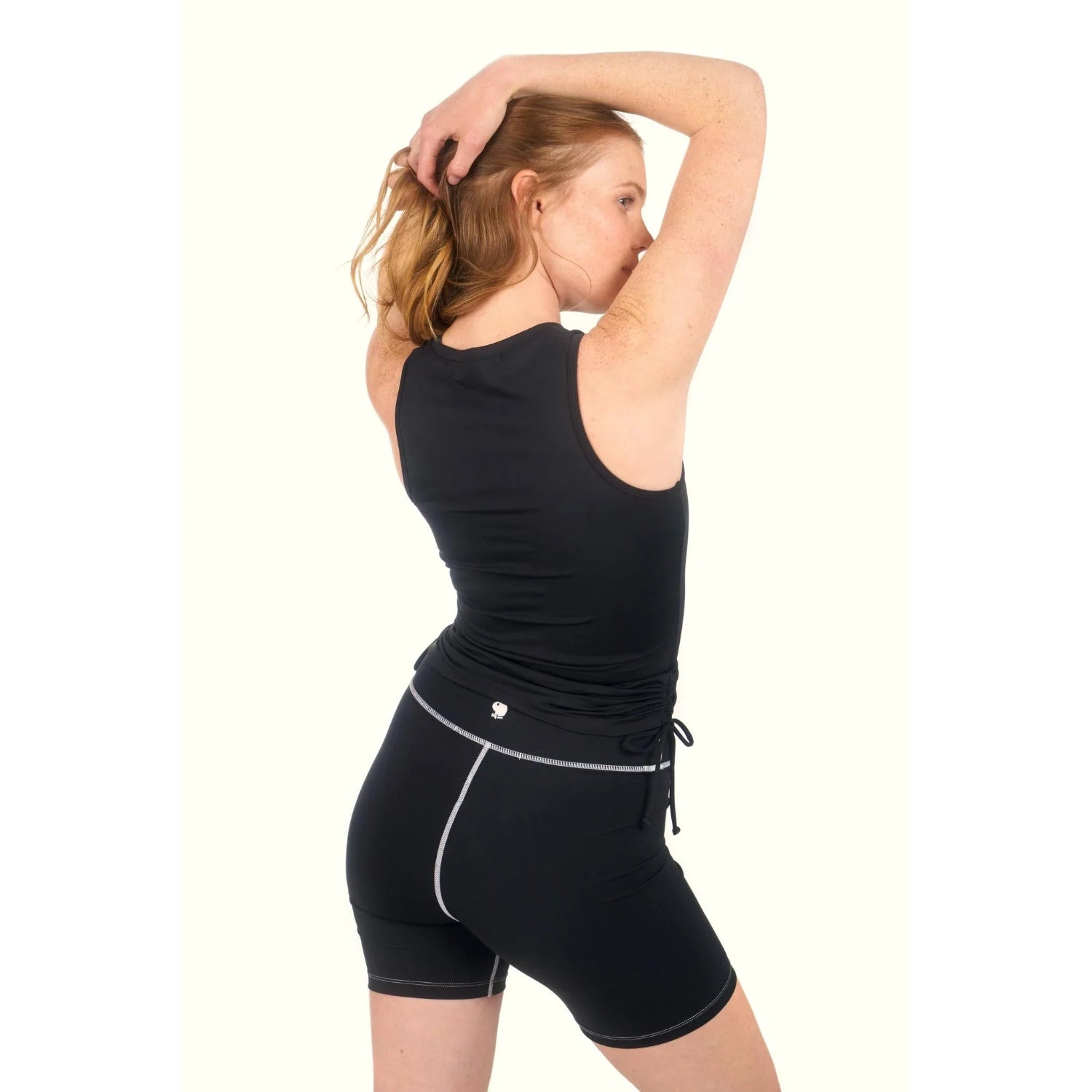Playboy Active Ruched canotta blu poliestere riciclato