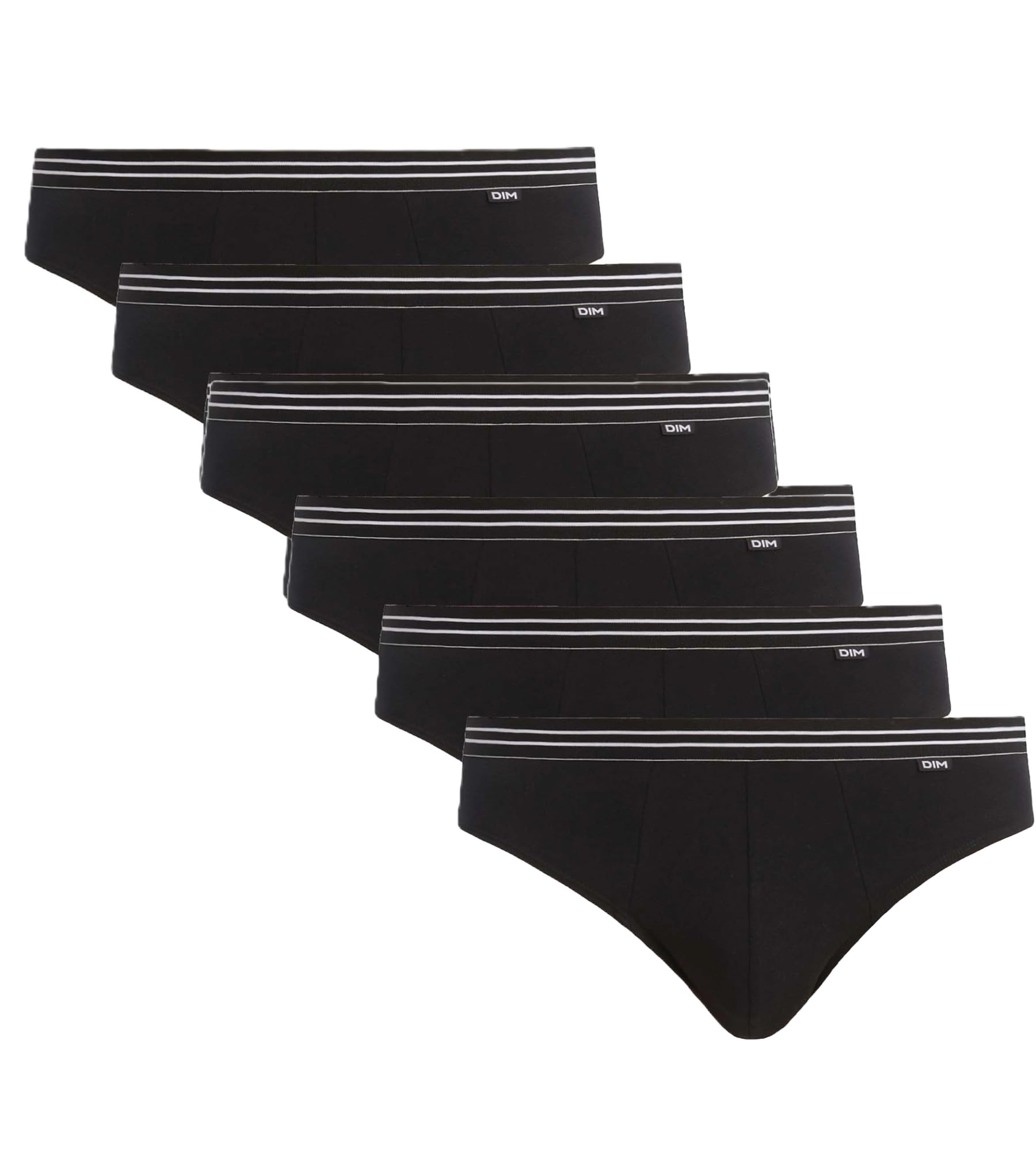 Dim Ecodim Slip Uomo XXL Nero x6 Cotone Stretch