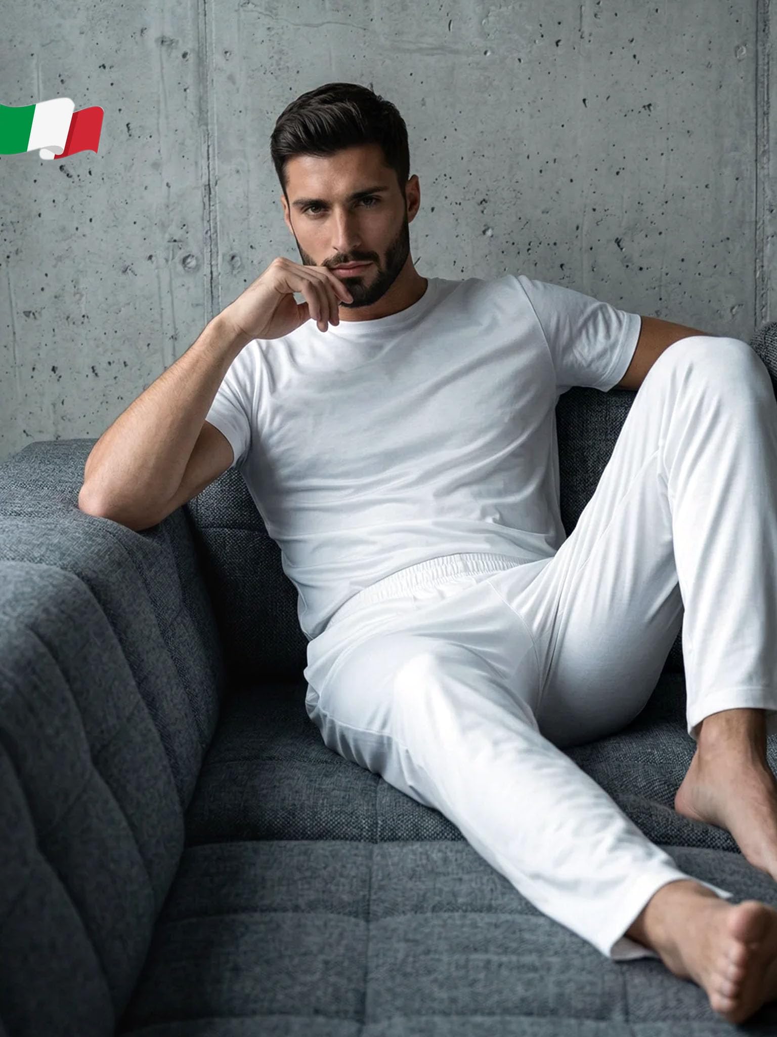 Egi 5321 Maglia Intima Uomo M Bianca cotone Scozia