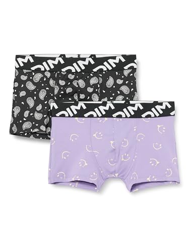 DIM Micro boxer bambino microfibra pacco da 2 nero riciclata
