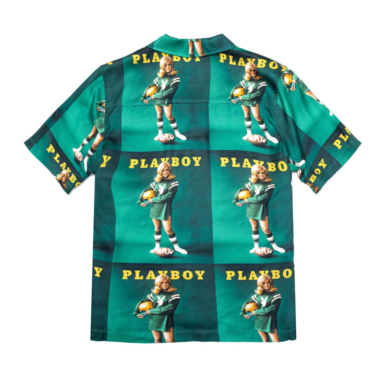 Playboy x Soulland September 1967 camicia uomo verde Tencel