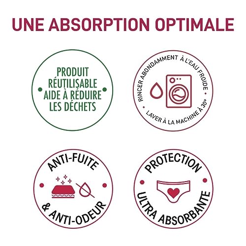 DIM Protect slip mestruale cotone bio nero XS flusso abbondante