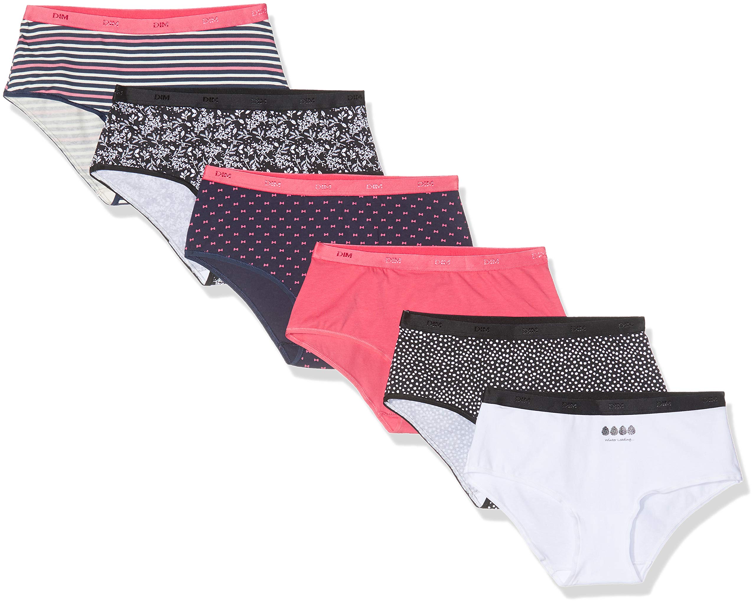 DIM Les Pockets Culotte Donna x6 Cotone Elasticizzato
