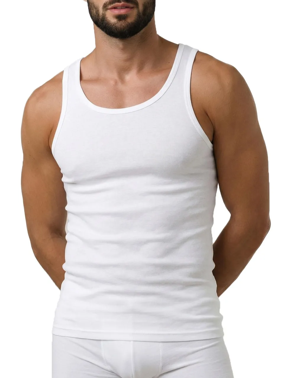 Egi 5400 canottiera uomo spalla larga 100% cotone