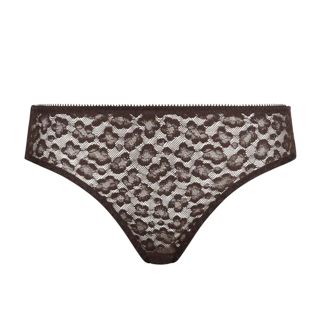 DIM Generous slip donna XXS leo choco microfibra