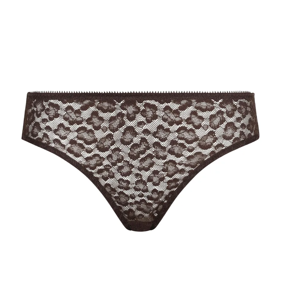 DIM Generous slip donna XXS leo choco microfibra