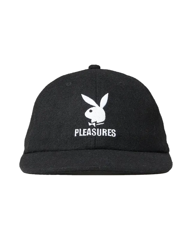 Playboy Pleasures Wool Strapback cappellino nero lana