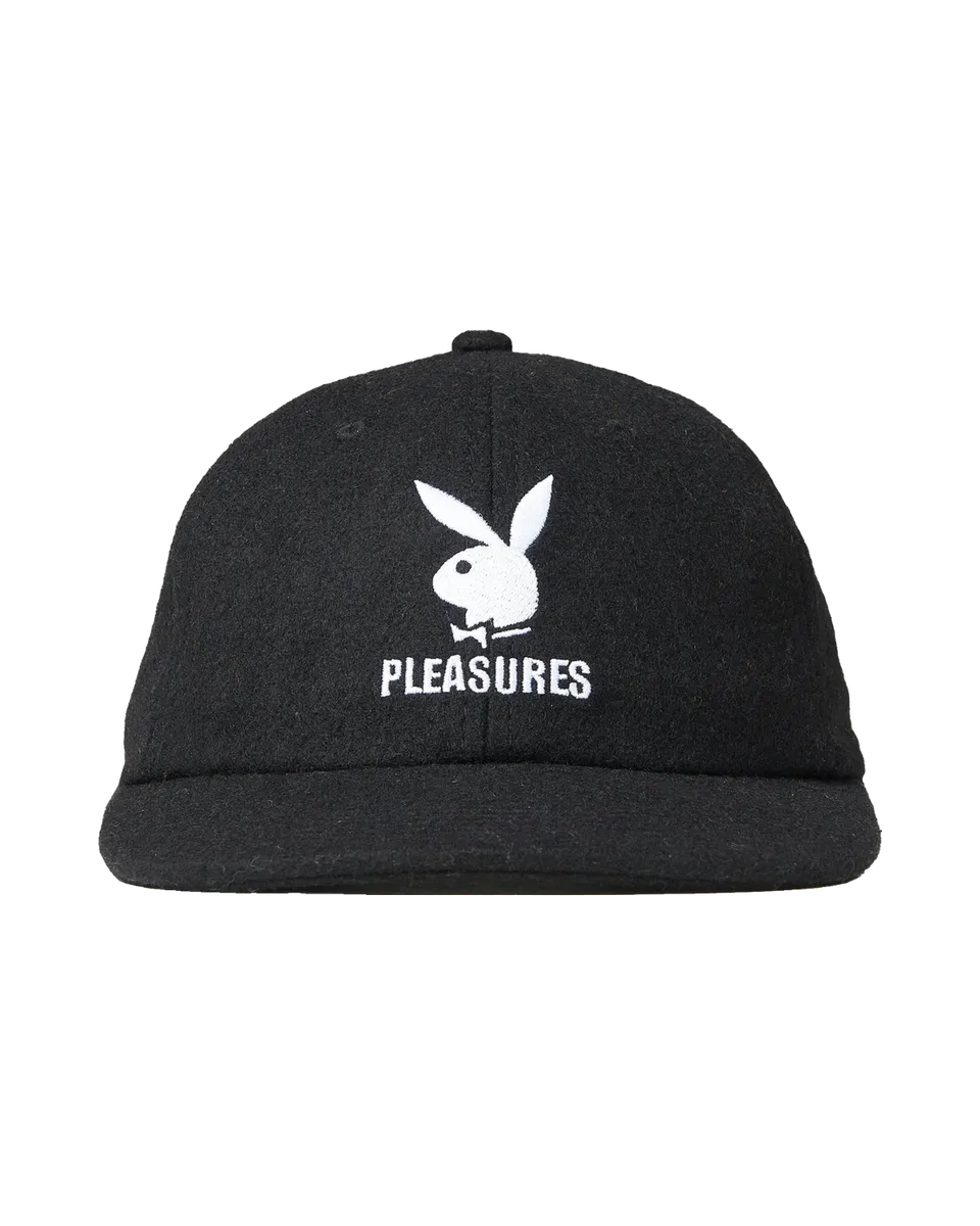 Playboy Pleasures Wool Strapback cappellino nero lana