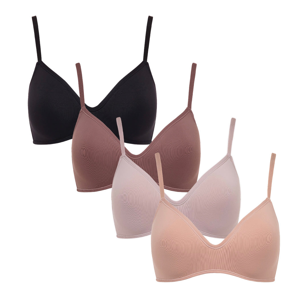 René Rofé Wireless Bra reggiseno T-shirt 4 pezzi 36D