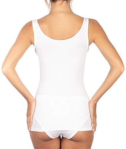 Egi Canotta Spalla Larga Micromodal Bianco 5/L