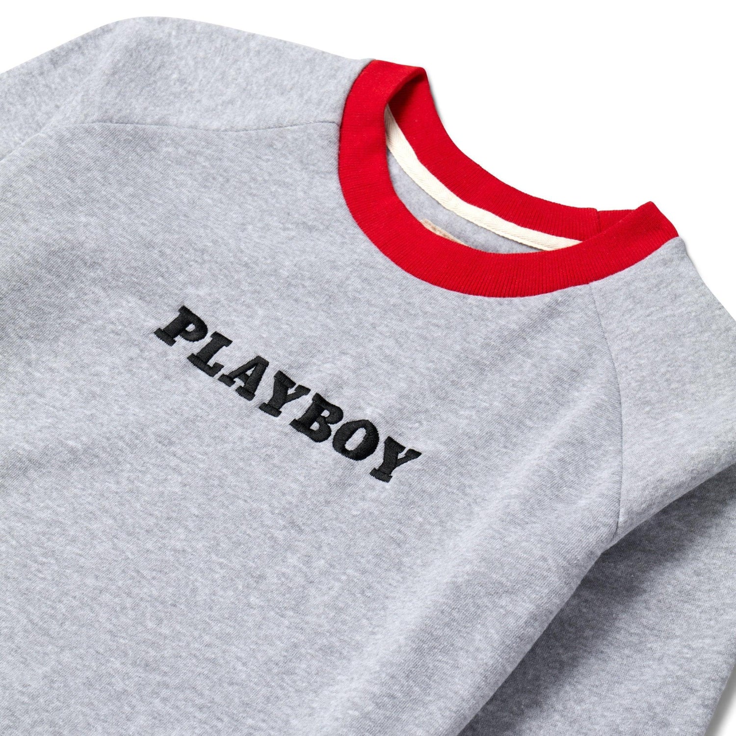 Playboy Rainbow Love felpa unisex grigia cotone poliestere
