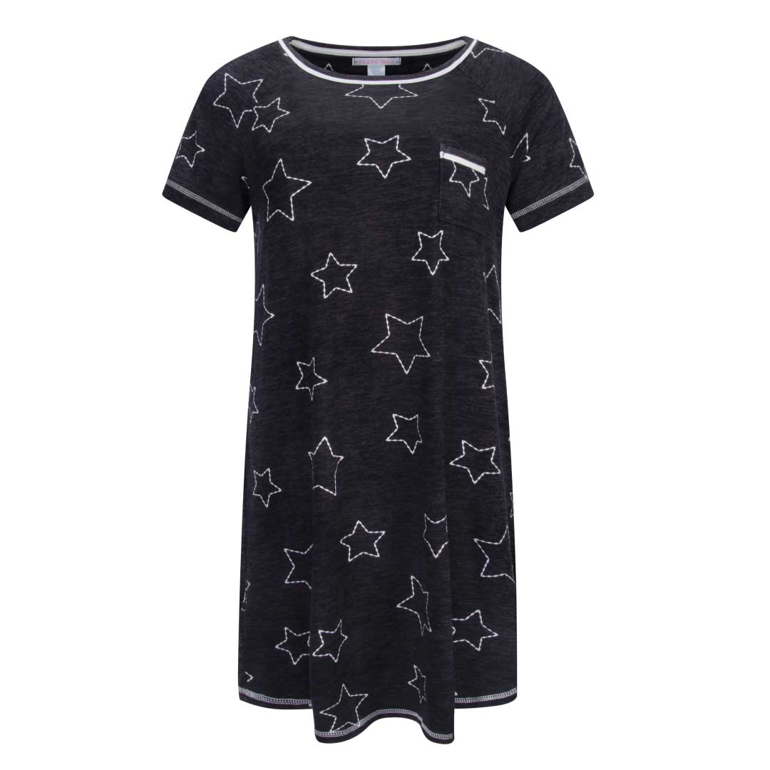 René Rofé Sleep Shirt Camicia Notte Leggera 2 Pezzi Fantasia