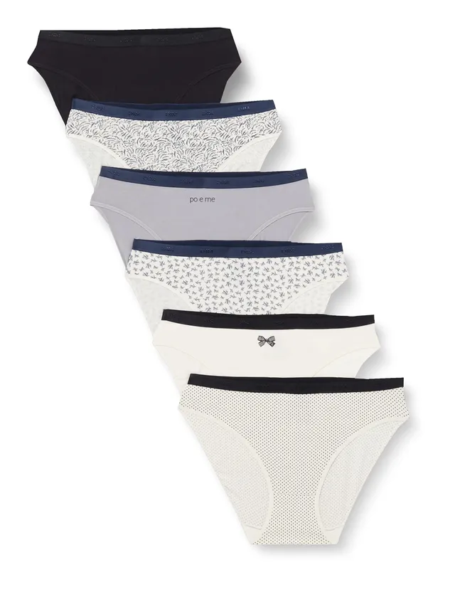 DIM Mutande Donna Pacco da 6 Slip Cotone