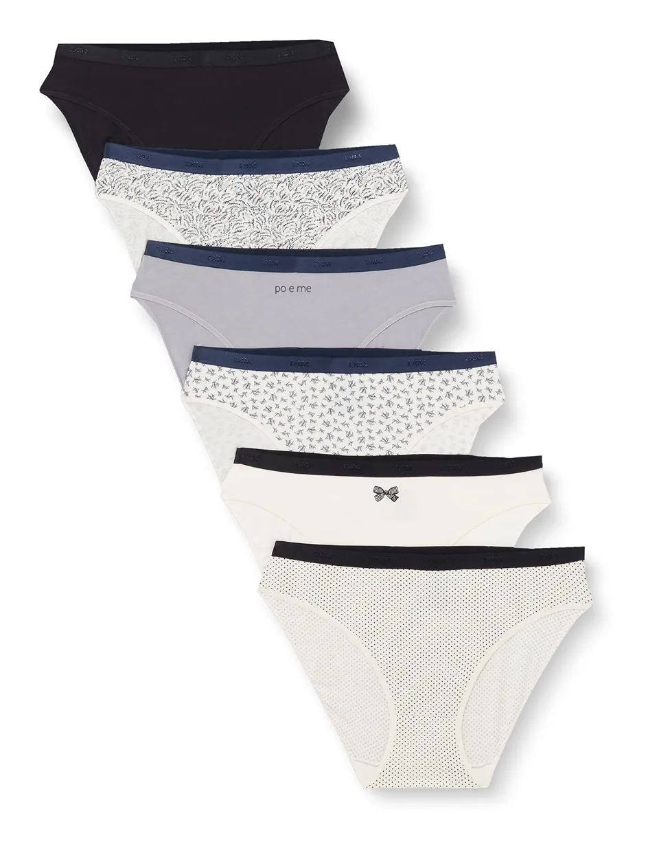 DIM Mutande Donna Pacco da 6 Slip Cotone