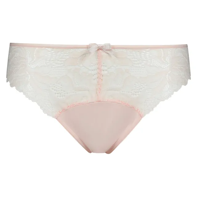 DIM Generous Essentiel slip pizzo donna x1 rosa microfibra XS