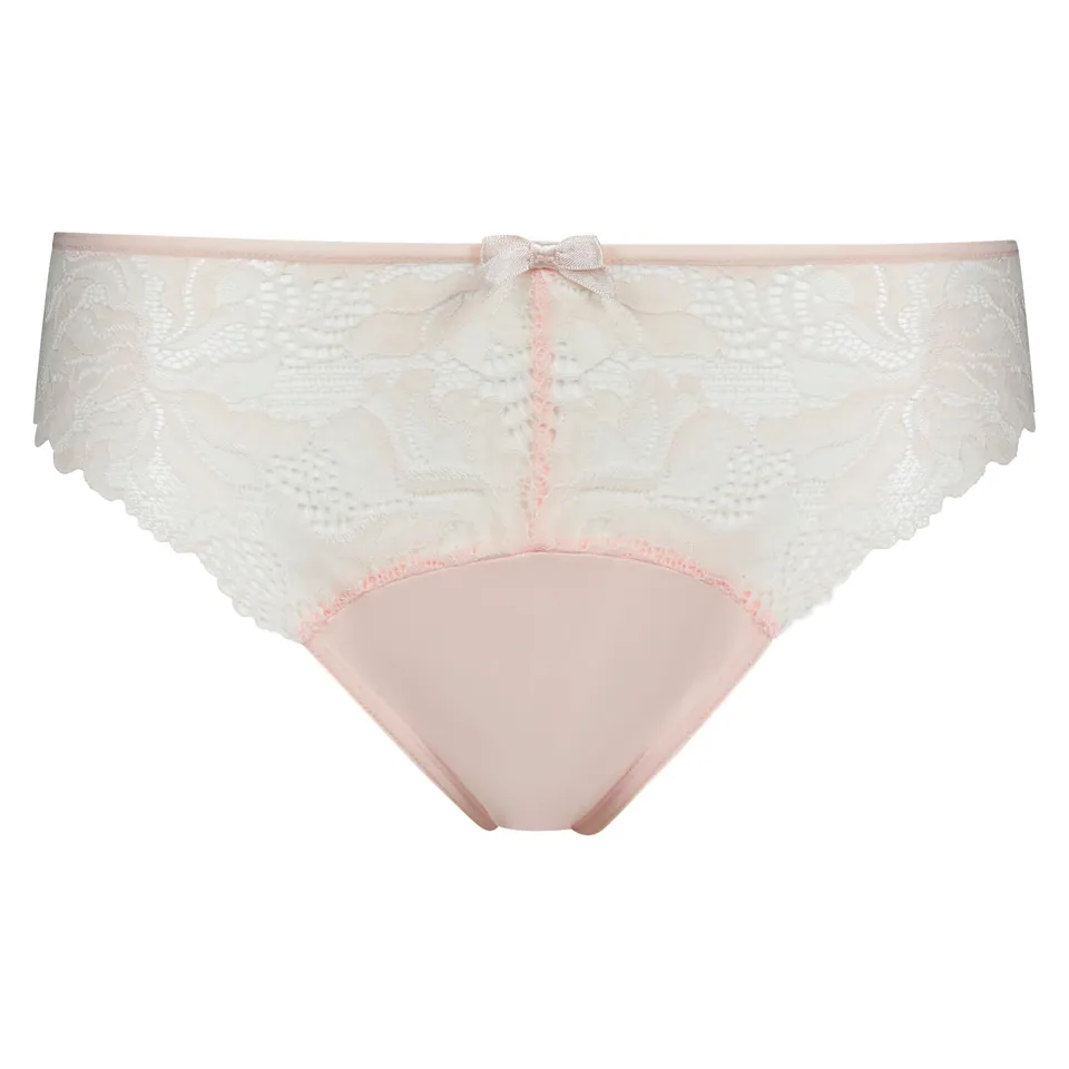 DIM Generous Essentiel slip pizzo donna x1 rosa microfibra XS