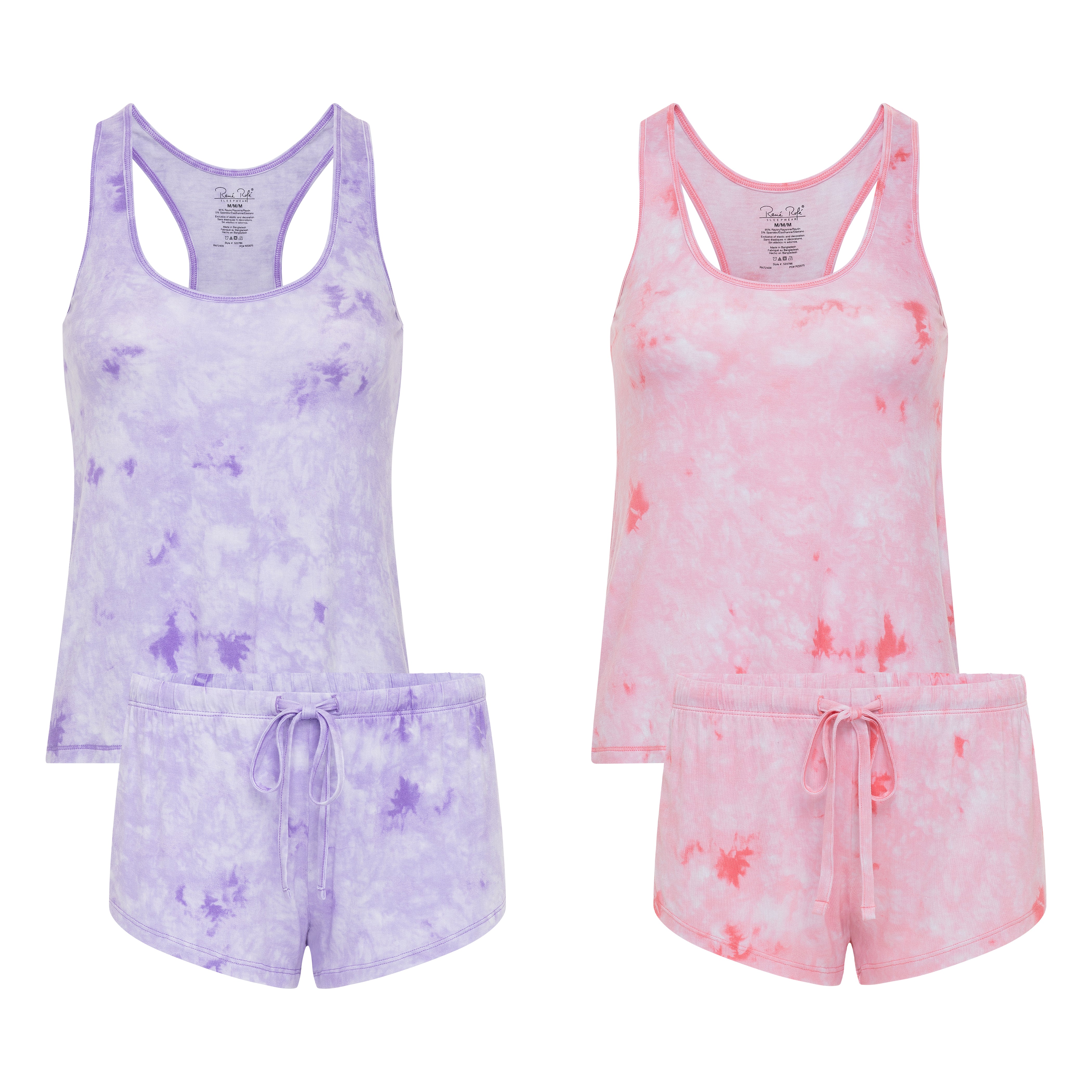 René Rofé Racerback Short Set pigiama corto 2 pezzi leggero