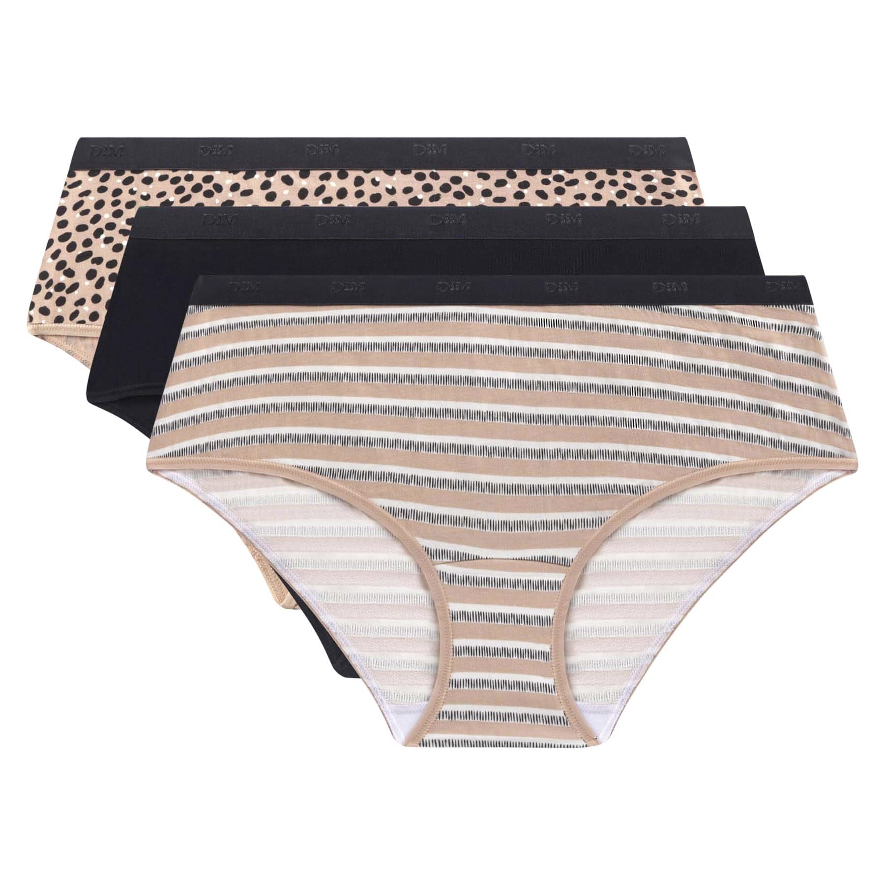 DIM Les Pockets culotte donna x3 cotone elasticizzato