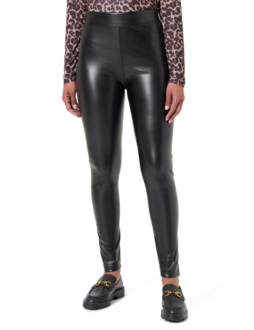 DIM Relax & Go Leggings Effetto Pelle Donna x1