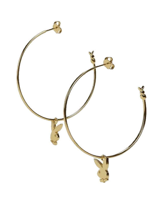 Playboy Bunny Hoops orecchini oro 5 cm