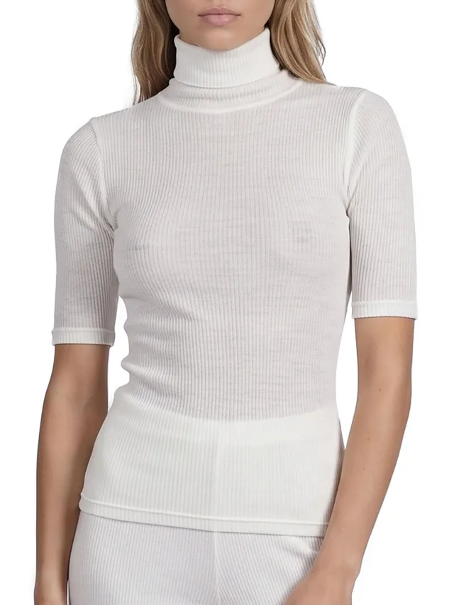 Egi 5339 dolcevita donna cashmere modal Bianco S-M