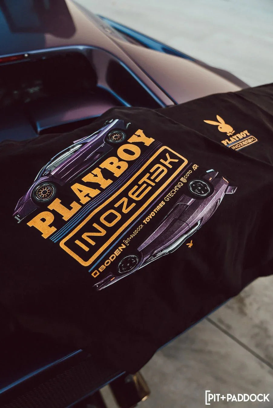 Playboy x Inozetek t-shirt nera edizione limitata