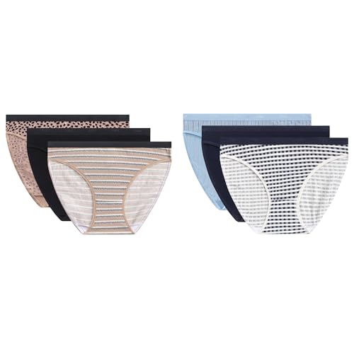DIM Pockets Slip Cotone Donna x6 Nero S elastico