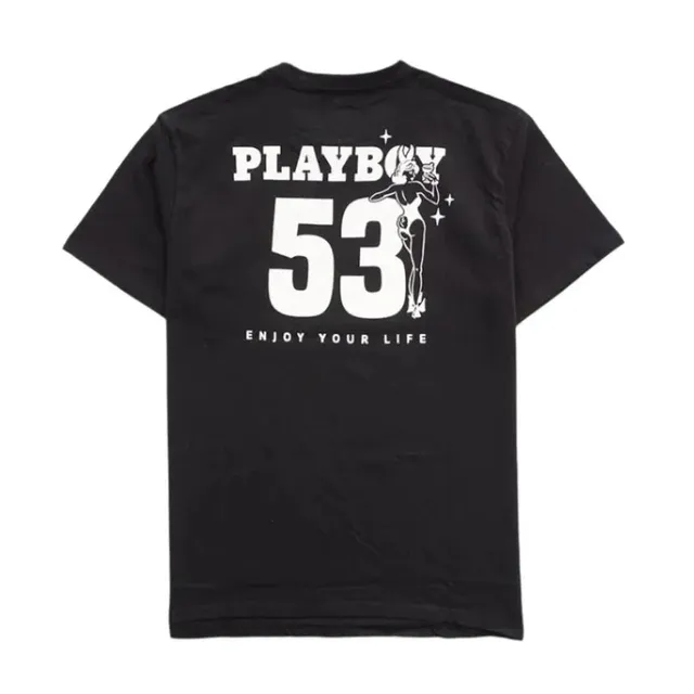 Playboy PB 53 Tee t-shirt cotone nera