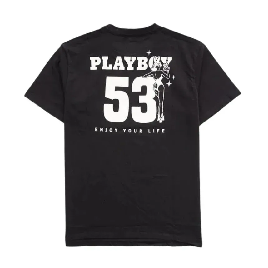 Playboy PB 53 Tee t-shirt cotone nera