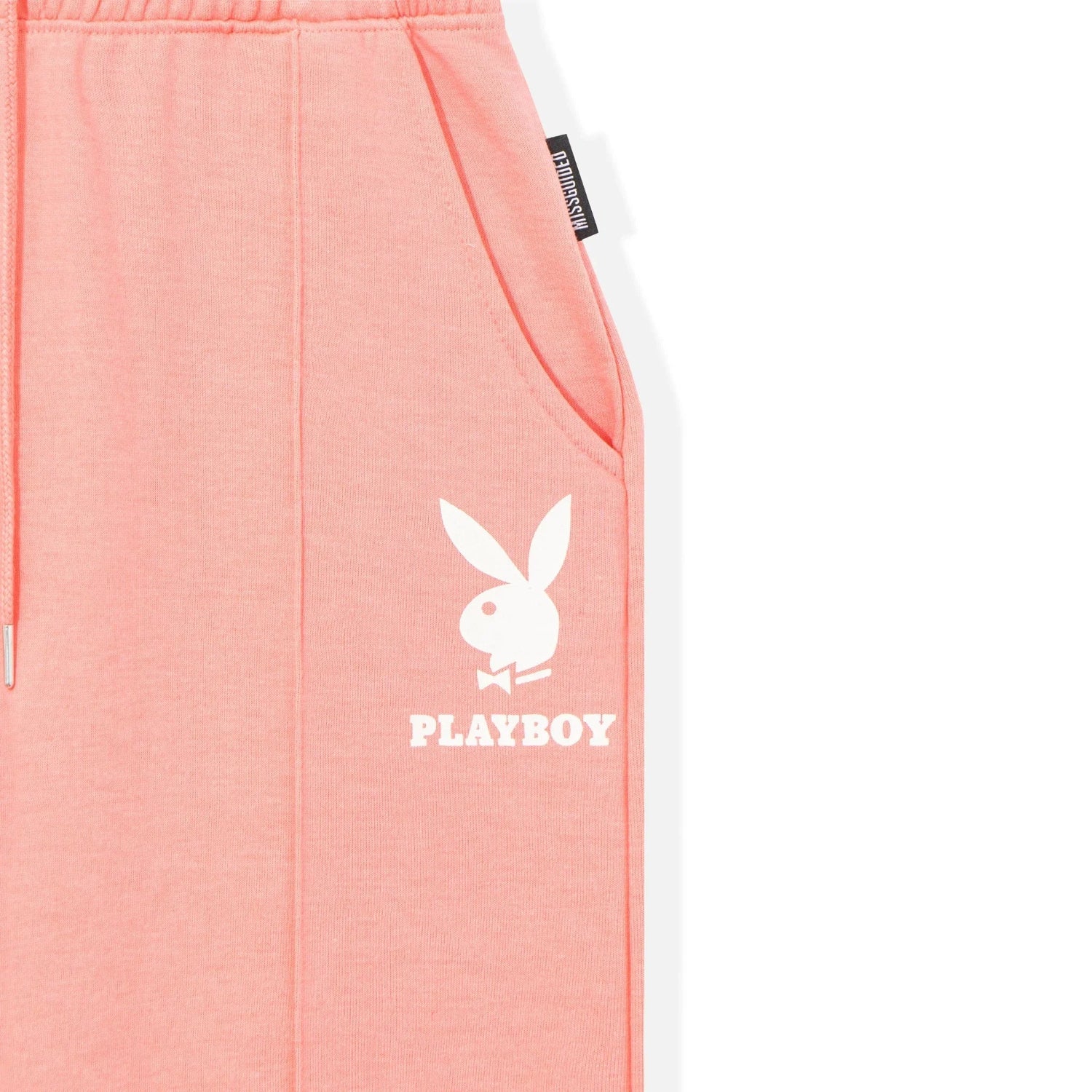 Playboy Logo pantaloni tuta rosa poliestere cotone dritti