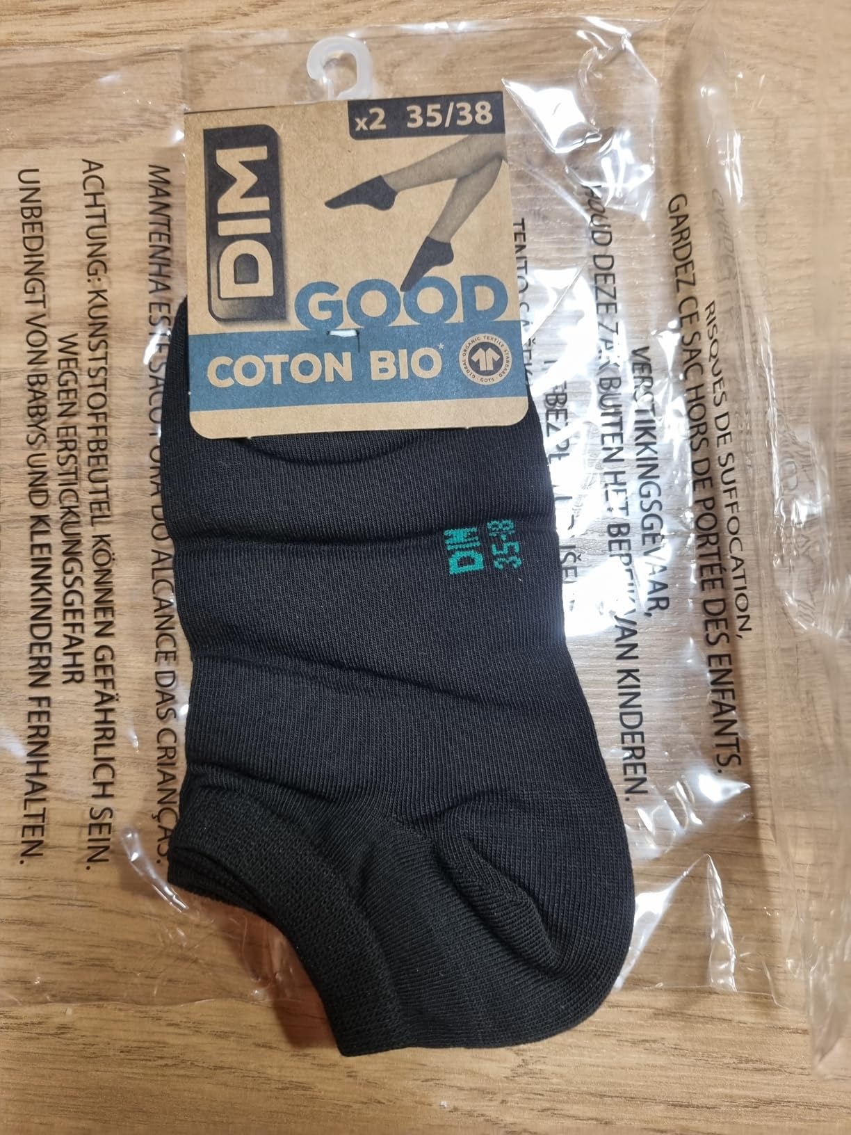 DIM Good Socks calze donna x2 bianco 35-38 cotone
