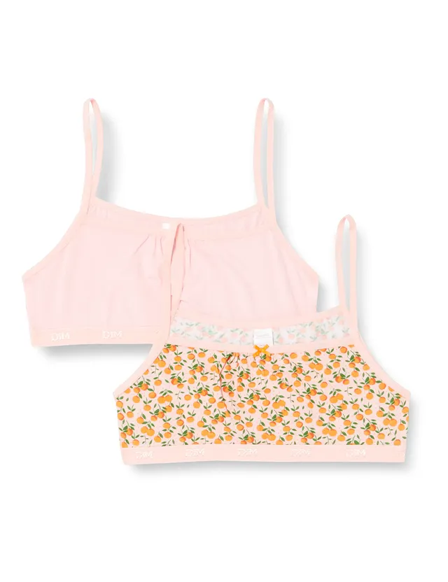 Dim Les Pockets Reggiseno Bambina Clementine Rosa x2 Cotone