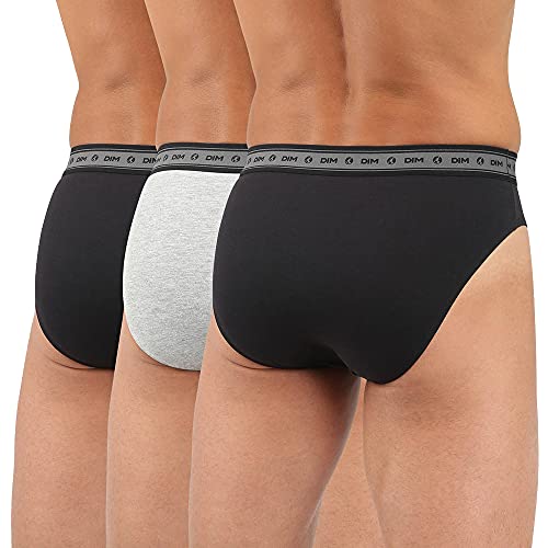 DIM Green Bio slip uomo x3 cotone bio nero grigio