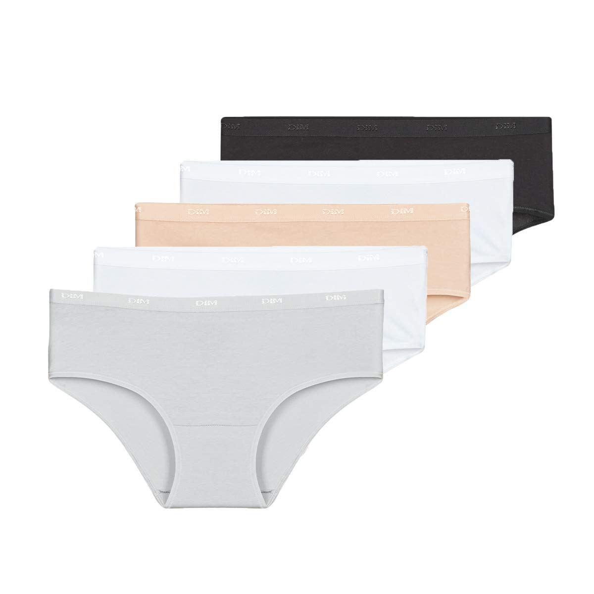 DIM Les Pockets Ecodim boxer donna S x5 nero cotone