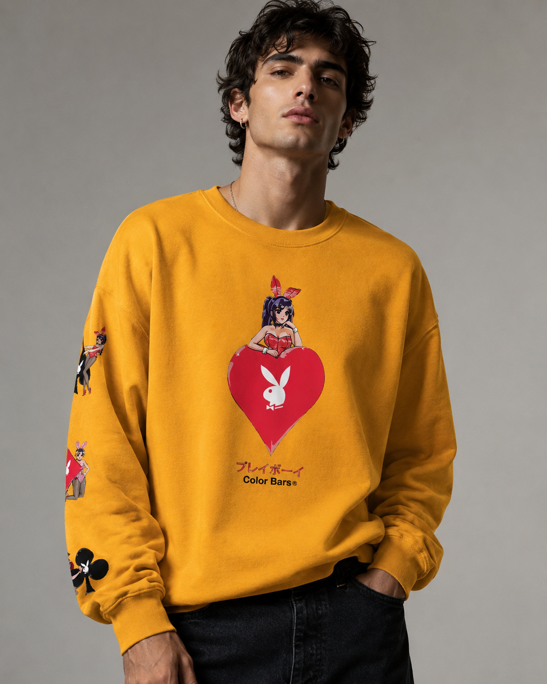 Playboy Ace of Hearts 3.0 Felpa Girocollo Unisex