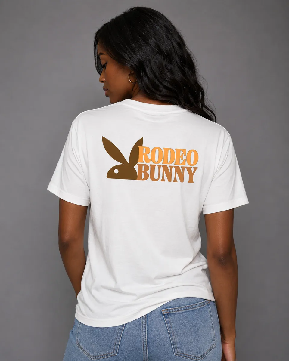 Playboy Bunny Sheriff t-shirt donna bianca cotone