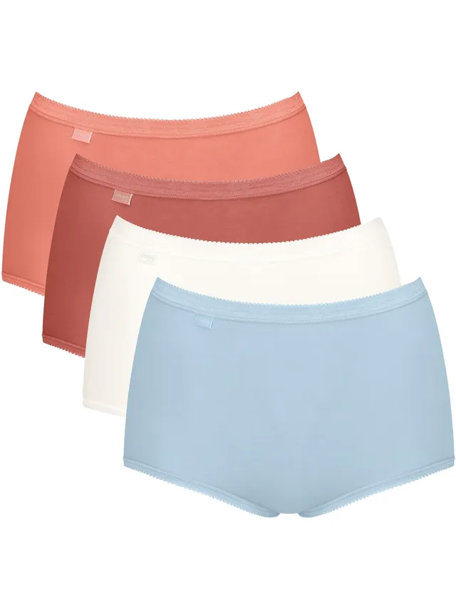 Sloggi Basic+ Slip Donna Cotone x4 Uso Quotidiano