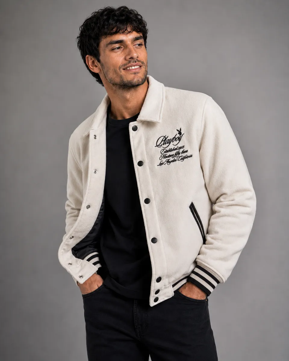 Playboy EST. LA Varsity giacca nera