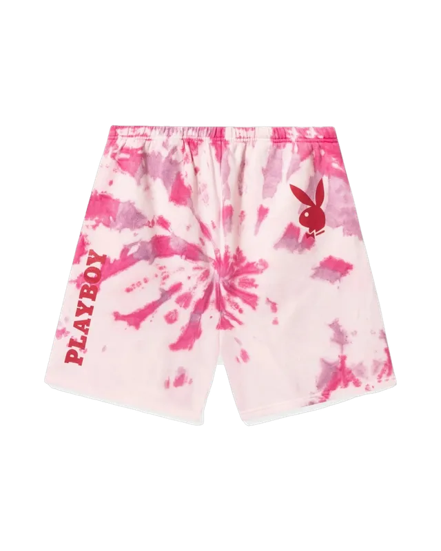 Playboy Playmate Pink Shorts pantaloncini rosa tie-dye
