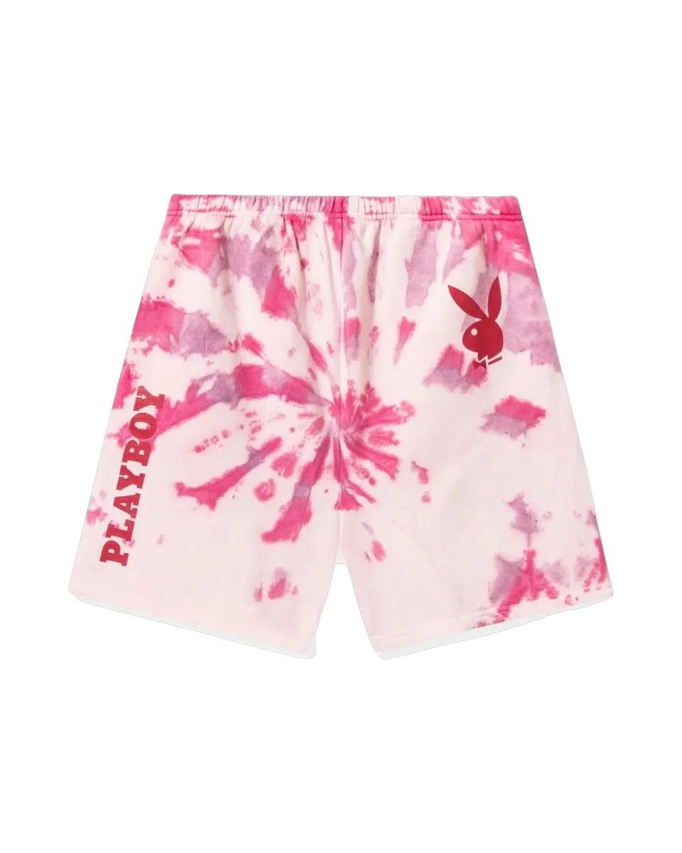 Playboy Playmate Pink Shorts pantaloncini rosa tie-dye