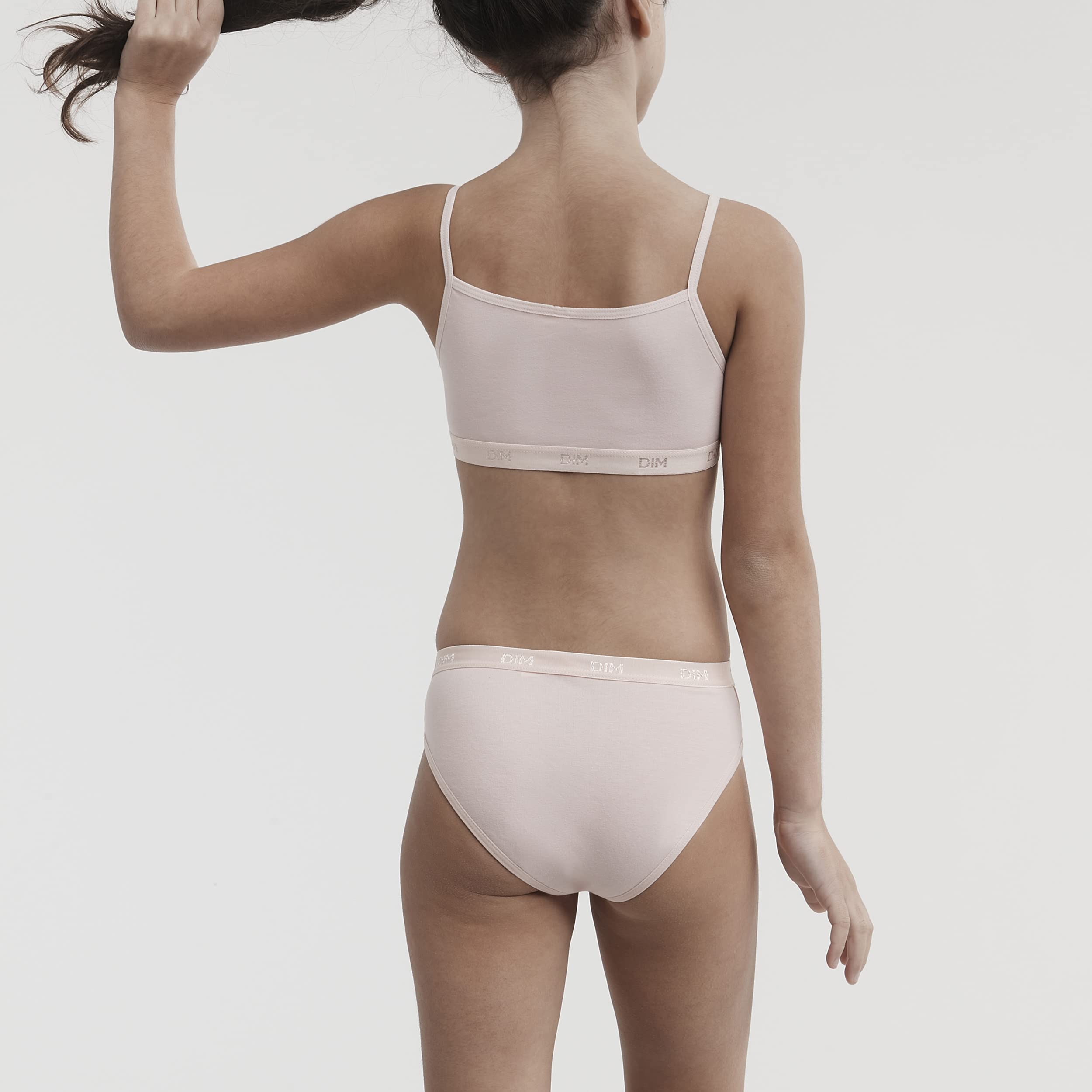 Dim Les Pockets Reggiseno Bambina Clementine Rosa x2 Cotone