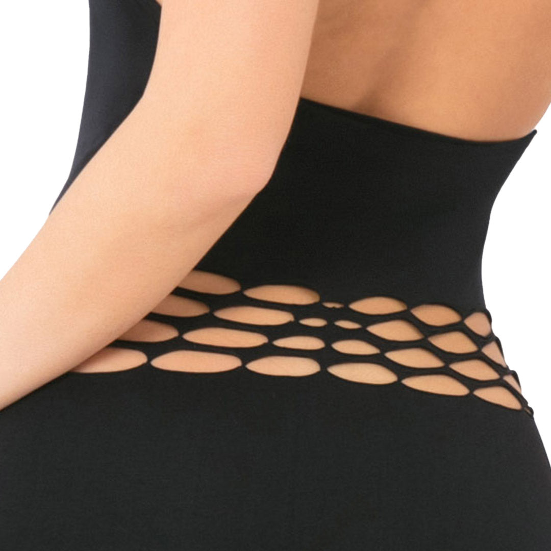 René Rofé Feminizer Dress vestitino sexy nero ritagli