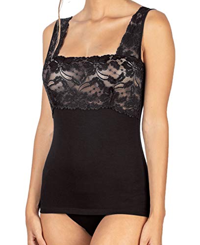 EGI Canotta Donna Modal Pizzo Spallina Larga